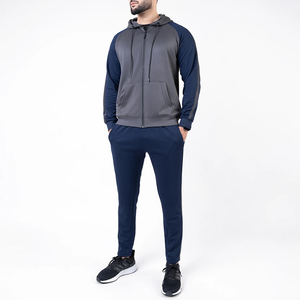 Men Windproof Printed Side Stripe Standing Collar <b>Tracksuit</b> Stylish Breathable Performance Set High Quality 100% Cotton Jogging - Product Image 5