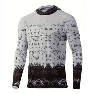 Chemises de pêche personnalisées sublimées, protection UV, légères, manches longues, polyester, imperméables, t-shirts pour hommes - Product Image 3