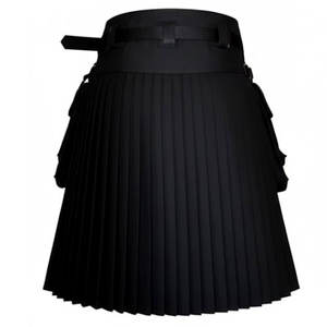 Kilts écossais en cuir écologiques unisexes pour hommes avec motif Flugelhorn pour activités de plein air - Taille et matériau personnalisables - Product Image 3