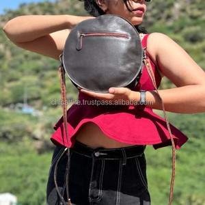 กระเป๋าหนังสำหรับโรงอาหารแบบตะวันตก & อุปกรณ์ใหม่กระเป๋าหนังแท้แบบคาดลำตัวสำหรับผู้หญิงกระเป๋าหนังวัวคุณภาพสูง - Product Image 5