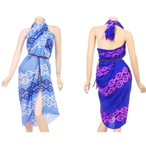 Sarong pareo en tissu rayonne de qualité supérieure, imprimé d'un magnifique motif, taille et logo personnalisables. - Product Image 6