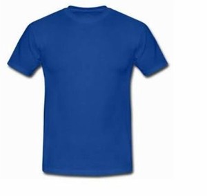 T-shirt décontracté en coton respirant, léger, à séchage rapide, tricoté, uni, avec logo décoratif, mode estivale, coupe classique - Product Image 2