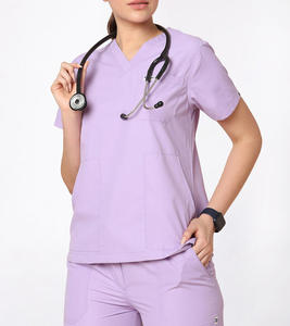 2026 Top Selling Summer Hospital Uniforms Medical Breathable Scrubs Nurse Short Sleeve New Color Scrub Suit Unisex <b>Nursing</b> Scrub - Product Image 2