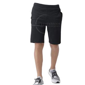 Pantalones cortos vaqueros de algodón para hombre con logotipo personalizado al por mayor, ropa informal de patrón sólido de talla grande con logotipo personalizado - Product Image 1
