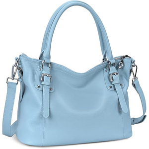 Bolso de Mano de Lujo para Mujer, Forma Regular, Suave, con Herrajes Minimalistas, Correa de Hombro Ajustable, Impermeable, Ecológico y Ligero - Product Image 1