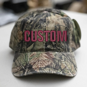 Custom Embroidered <b>Cap</b>-Camo <b>Hat</b>-Unstructured Cotton - Product Image 5
