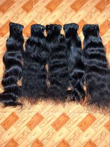 Cabello de Bebé Indio Virgen Remy |   100 Gramos |   Todos los colores son adecuados |   Doble Trama |   Máquina de Doble Trama |   Mechones para Trenzar y Tejer | - Product Image 4