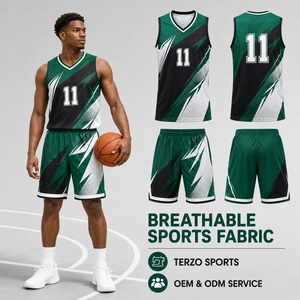 Conjunto de Uniforme de Baloncesto Sublimado Personalizado para Hombre, Camiseta y Pantalones Cortos Transpirables, Ropa Deportiva Personalizada, Fabricante Mayorista - Product Image 1