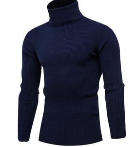 Winter Men'S Turtleneck Sweater Bottoming <b>Shirt</b> Long-Sleeved Warm Thick Sweater - Product Image 2