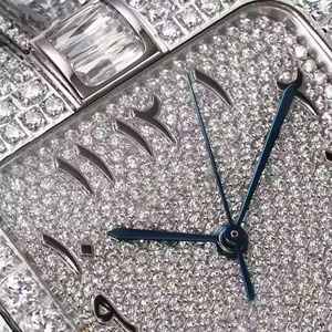 นาฬิกาควอตซ์ผู้ชายประดับเพชรโมอิสซาไนต์เต็มเรือน หรูหรา สไตล์ฮิปฮอป นาฬิกาประดับเพชรระดับพรีเมียม - Product Image 6