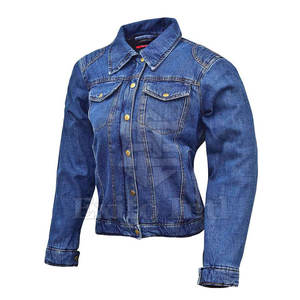 แจ็คเก็ตยีนส์ผู้หญิง ดีไซน์ล่าสุด ผลิตจากผ้าฝ้าย 100% ระบายอากาศได้ดี ขายส่ง - Product Image 2