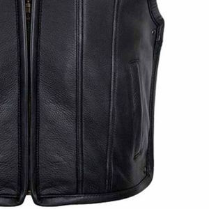Chaleco de Cuero para Hombre Hecho en Fábrica a Precio Competitivo, Personaliza tu Propio Logotipo, Chaleco de Cuero Profesional de Primera Calidad, Cantidad al por Mayor - Product Image 6
