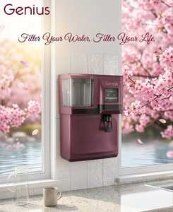 Sistema de purificación de agua alcalina por ósmosis inversa GENIUS con filtro de sedimentos de 5 micras y material de gabinete de alta calidad. - Product Image 2