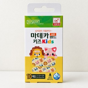 Pansements hydrocolloïdes imperméables pour enfants Dongkook Madeca avec motif rond, 10 feuilles, vente en gros - Product Image 1