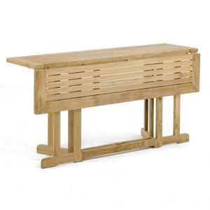 <b>Folding</b> Teak <b>Outdoor</b> Dining <b>Table</b> Drop Leaf Patio <b>Table</b> Solid Wood 4 Seater - Product Image 2