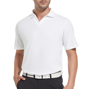 Polo de performance haut de gamme pour homme en polyester et élasthanne, respirant et extensible, uniforme sportif, fabricant OEM ODM - Product Image 1