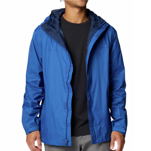 Chaqueta de lluvia cómoda para hombre, fabricada en fábrica, a la venta, con diseño de logotipo personalizado, chaqueta cortavientos, ropa de calle, impermeable. - Product Image 3