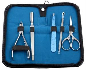 <b>Nail</b> Care <b>Kit</b> With Stainless Steel Tools Portable Manicure Set 5 In 1 For Adults Classic Style In Bag - Product Image 6