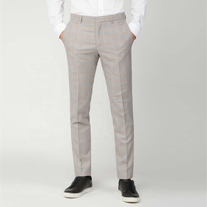 Men's Fashion <b>3</b>-Piece Slim Fit Wedding Business Suit Classic Color Two Buttons Blazer Waistcoat Pant Wool Viscose Anti-Wrinkle - Product Image 3