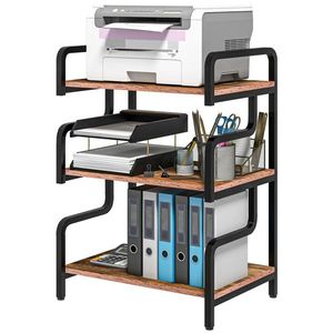 Free Standing 3-Tier Metal Printer Stand Premium Shelving Unit for Home or Office Storage - Product Image 1