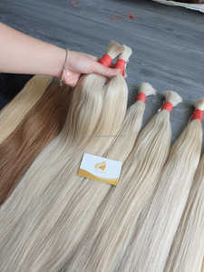 Cheveux vierges humains de qualité supérieure Minh Khang en gros, cheveux pour tresses, sans trame, cuticules alignées, origine Vietnam, 100g, toutes les couleurs pour - Product Image 2