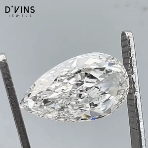 D'vins VVS2เพชร5.01CT ทรงลูกแพร์สำหรับปลูกในห้องปฏิบัติการที่เต็มไปด้วยเพชร HPHT CVD - Product Image 1