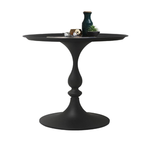 Multifunctional <b>Round</b> Metal <b>Side</b> <b>Table</b> <b>Black</b> Powder Coated Ideal for Living Room Bedroom and Office <b>Side</b> <b>Tables</b> - Product Image 3