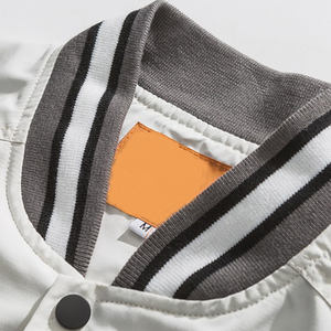 Blouson Bomber Homme Décontracté Réversible Brodé Style Universitaire Écologique Coupe-Vent Respirant Col Montant Doublure Coton OEM - Product Image 4