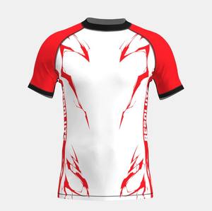 Rashguard à manches courtes de qualité supérieure |   Vêtements d'entraînement à séchage rapide pour MMA, BJJ et surf - Product Image 1