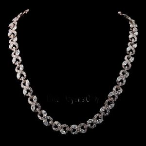 Collar de Moissanita en Plata de Ley 925, Cadena de Eslabones de Lujo, Joyería Fina para Mujer, Brillo Radiante, Accesorio de Moda Elegante - Product Image 1