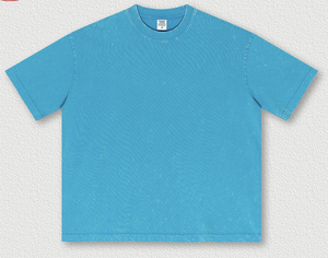 T-shirt ample et court à col rond, style décontracté confortable, idéal pour la personnalisation ou un usage quotidien décontracté - Product Image 5