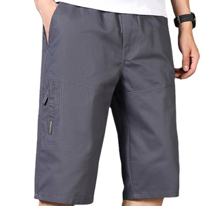 Shorts Homme en Toile Tissée Décontractés Brodés Unis Athlétiques Multi-Poches Logo Avant Taille Élastique Respirants Performance - Product Image 4