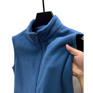 Oem Customized Logo Design trendy versatile spring and autumn style casual <b>vest</b> warm fleece Jacket - Product Image 1