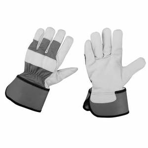 Gants de travail en cuir grainé de buffle avec logo personnalisé, robustes, pour la protection personnelle, le jardinage, la construction - Product Image 2