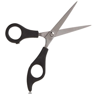 High Quality Japanese Stainless Steel 5.5" Beauty Hair Barber Scissors with Sharp Blade Tip and <b>ABS</b> Plastic Even Handle - Product Image 1