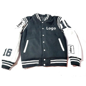 OEM Custom Colorful Long Sleeve Patch Chenille Embroidery breathable Streetwear Letterman Varsity <b>Jacket</b> For <b>Men</b> - Product Image 1