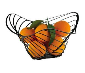 Panier à fruits en fer de grande capacité avec structure en fil métallique ventilée pour garder les fruits frais et bien rangés sur les comptoirs - Product Image 6