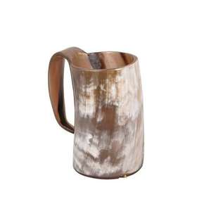 Cuerno Vikingo Artesanal de Diseño Vintage para Beber, Acabado Pulido Natural, Jarra para Cerveza o Sidra, Venta al Por Mayor - Product Image 1