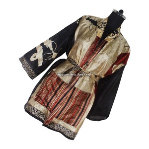 KS004 Bohemian Silk Vintage Sari Kimono Short <b>Robe</b> - Summer <b>Beach</b> Wear Bikini Silk Cover Up - Wholesale Silk Sari Vintage Sari - Product Image 6