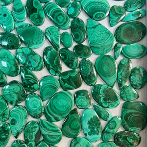 Lot de pierres précieuses en malachite, lot de cabochons en malachite en gros, malachite 100% naturelle de qualité supérieure - Product Image 6