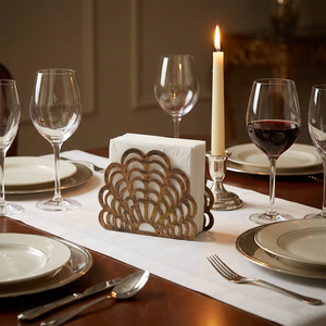 Porta Servilletas con Diseño de Pavo Real, Elegante Soporte de Metal para Servilletas de Papel con Diseño de Pájaro para Mesa de Comedor, Cocina, Restaurante, Hotel, Fiesta, Hogar - Product Image 2