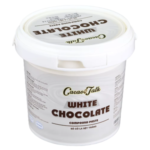 Best Compound Chocolate Wholesale Bulk OEM/ODM High Quality Bakery HALAL White Compound Chocolate Liquid Paste Cocoa 1KG <b>Biscuit</b> - Product Image 1