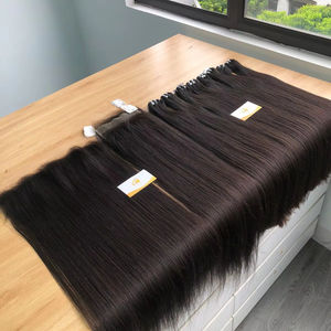 Precio al por mayor: Extensiones de cabello natural virgen vietnamita 100% sin procesar, estilo liso y ondulado, todos los colores, cabello premium Minh. - Product Image 1