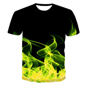 Camiseta de algodón 100% de punto transpirable de manga corta con estampado láser para hombre, ajuste holgado, colores personalizados, logotipo, ideal para la playa - Product Image 5