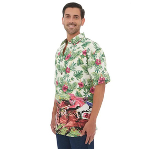 เสื้อฮาวายขายส่งจำนวนมากปี 2026 เสื้อลำลองลายดอกไม้สำหรับฤดูร้อน เสื้อผู้ชายทันสมัย ระบายอากาศได้ดี น้ำหนักเบา เสื้อชายหาด - Product Image 1