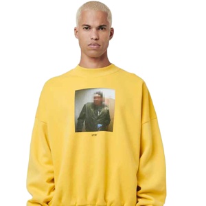 Pull de haute qualité personnalisé OEM pour hommes lavés tricoté épais col rond pull à manches longues pulls en tricot surdimensionnés - Product Image 1