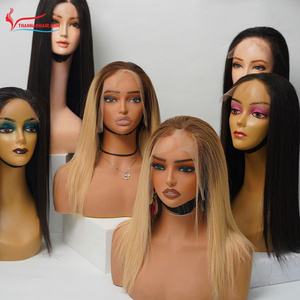 VENTE EN GROS : Perruque lisse avec raie au milieu, extensions de cheveux humains 100% vietnamiens, prête à être expédiée - Product Image 1