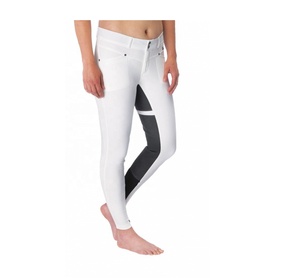 Leggings d'équitation pour femmes à grip intégral en silicone, taille haute, extensibles, respirants, coupe sportswear - Product Image 1