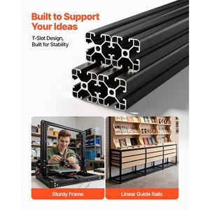 4 Pezzi Profilo in Alluminio 4040 da 15,75 Pollici (400 mm) con Scanalatura a T, Standard Europeo, Anodizzato, Guida Lineare ad Alta Resistenza T5 Temperato - Product Image 5