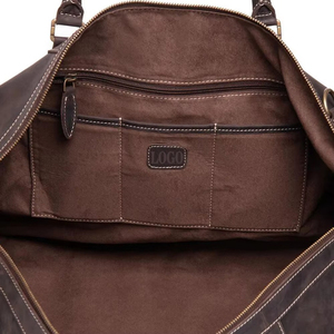 Bolsa de Viaje de Cuero Genuino para Hombre de Primera Calidad, Fabricada en Fábrica, Ligera, con Correas Suaves, Cierre de Cremallera, Lujosa, Casual e Impermeable - Product Image 5